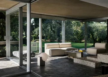 Develius EV3 coffee table - Steel ivory, Ø89x40 cm - &Tradition