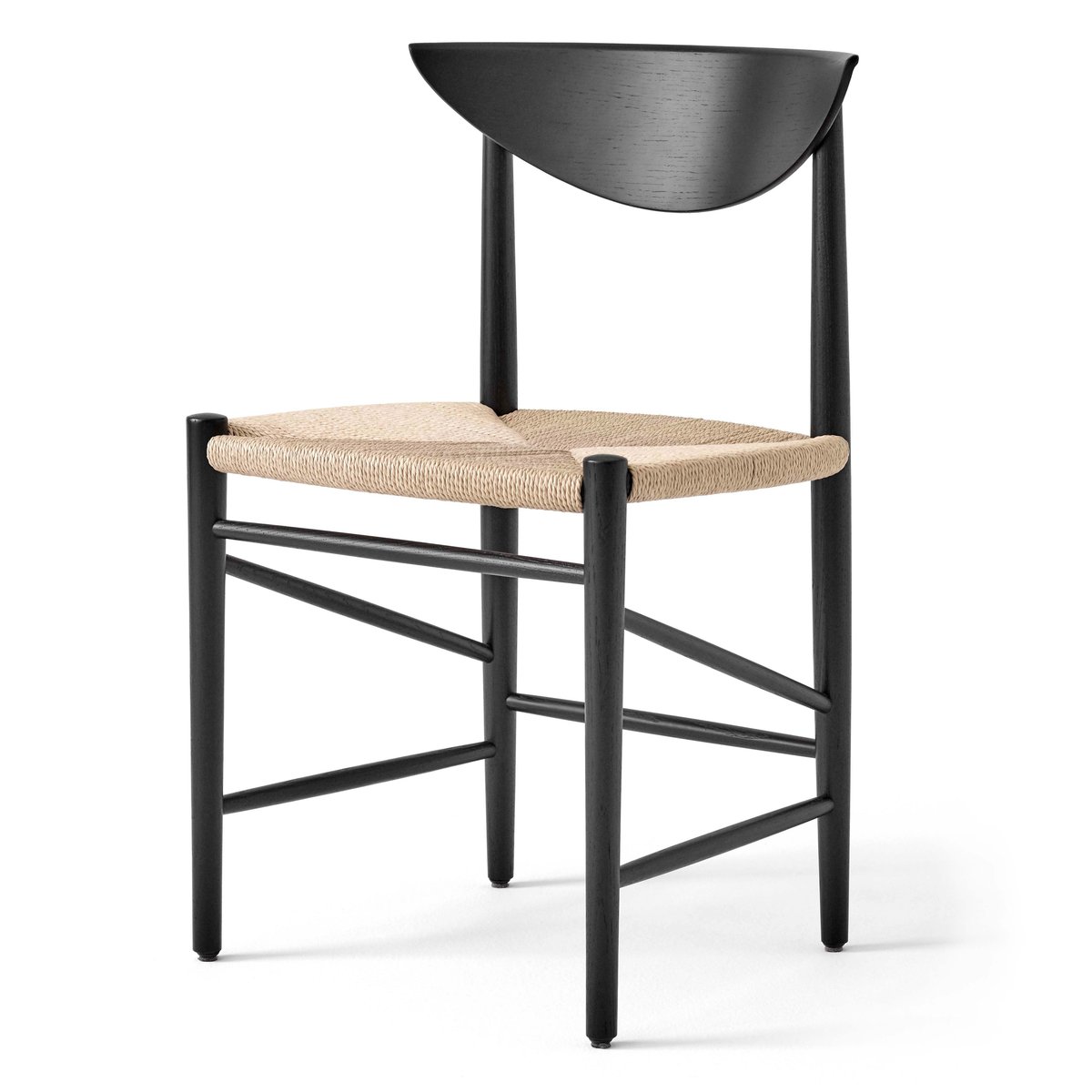 &Tradition Drawn chair HM3 Black oak | Scandinavian Design | Chairs | Black