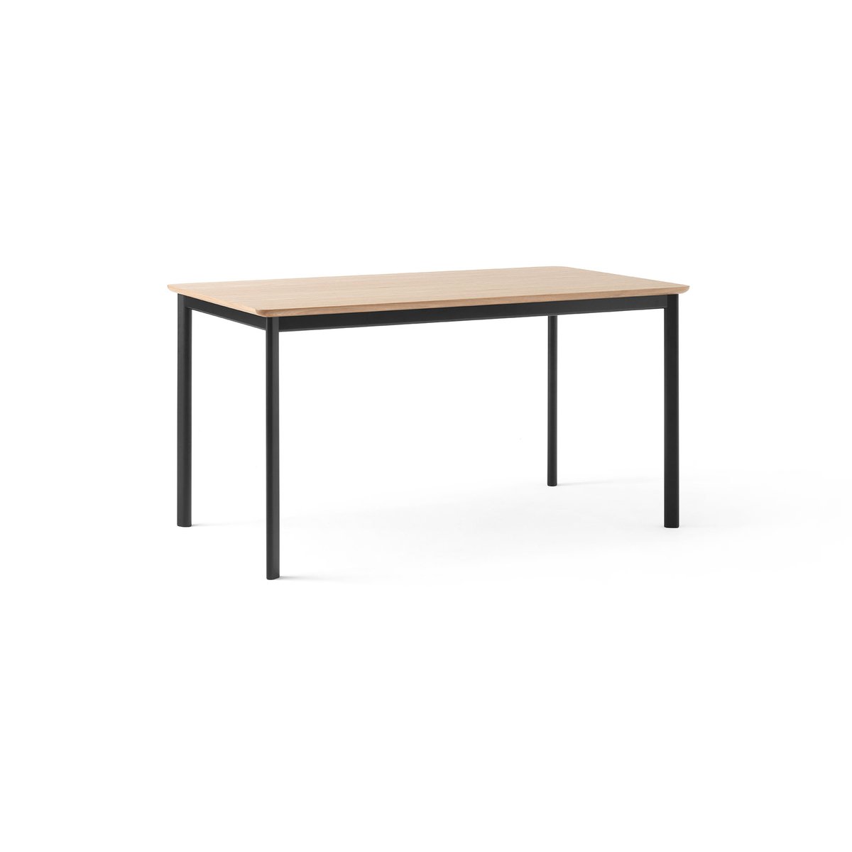 &Tradition Drip HW115 dining table 83x143 cm Black frame-clear lacq. oak