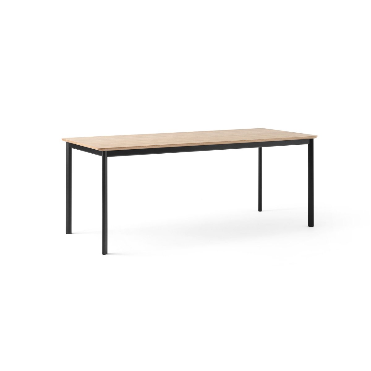 &Tradition Drip HW116 dining table 83x193 cm Black frame-clear lacq. oak
