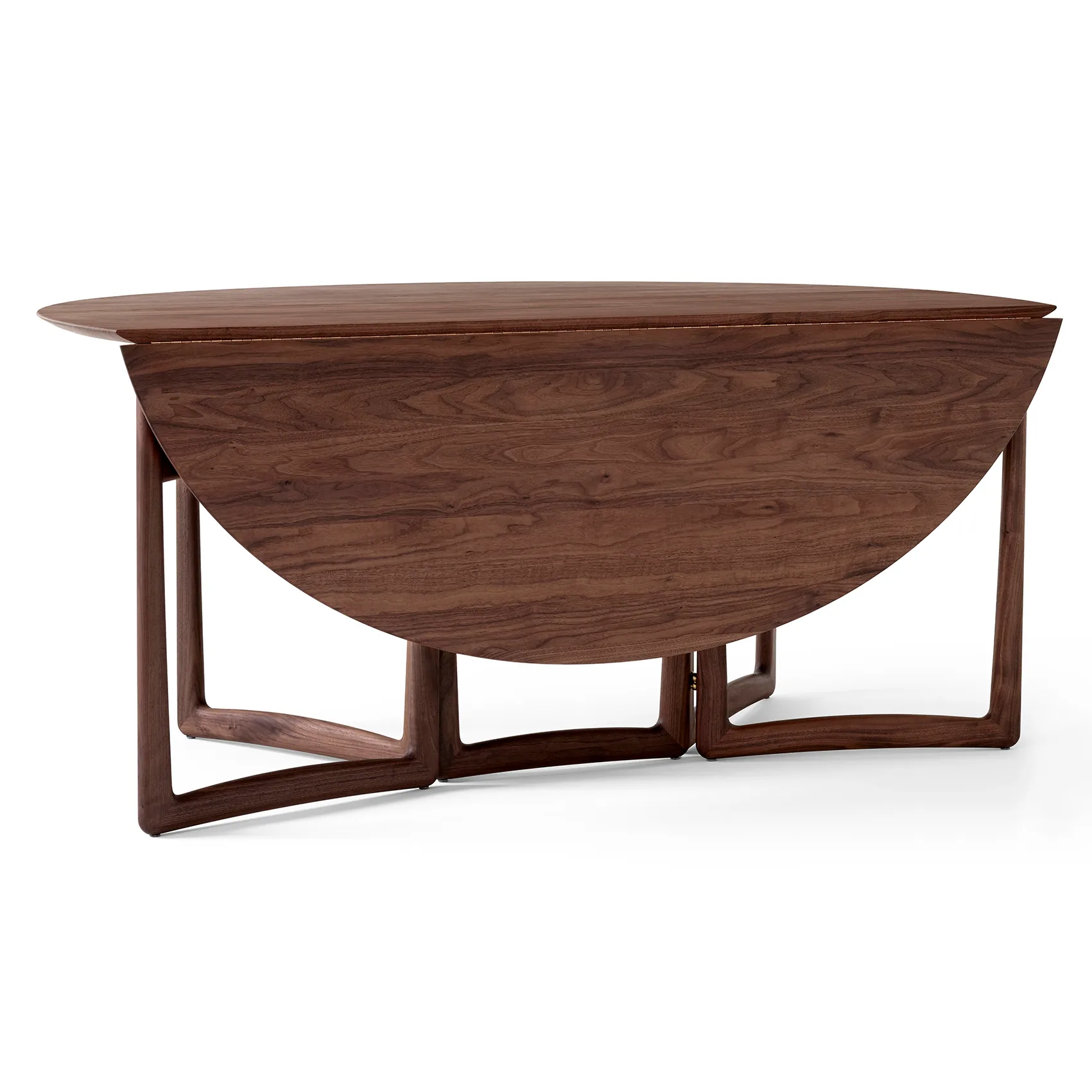 Drop Leaf dining table HM6, Walnut &Tradition
