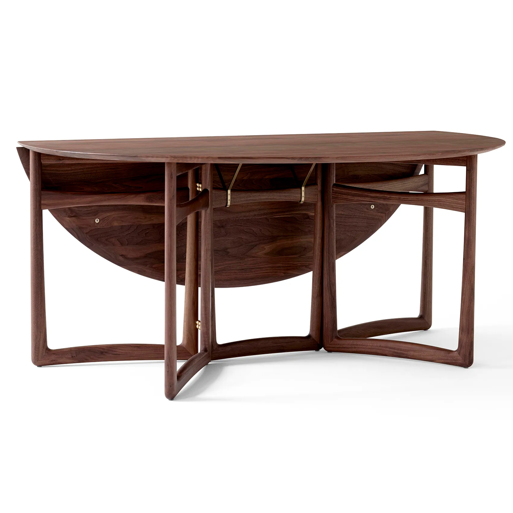 Drop Leaf dining table HM6, Walnut &Tradition