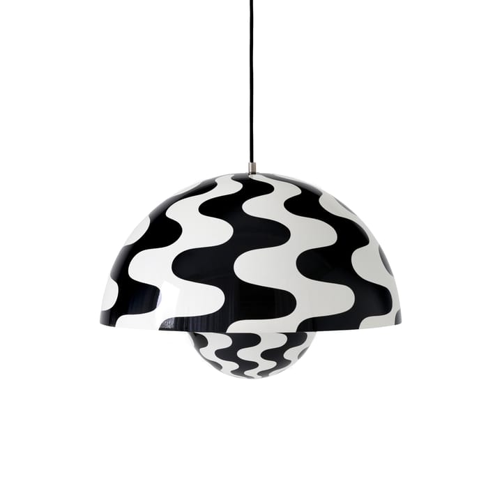 FlowerPot pendant big VP2 - Black-white pattern - &Tradition