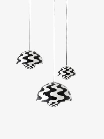 FlowerPot pendant big VP2 - Black-white pattern - &Tradition