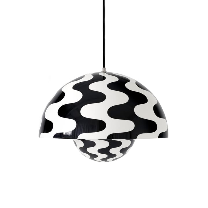 Flowerpot pendant lamp VP7 - Black-white pattern - &Tradition