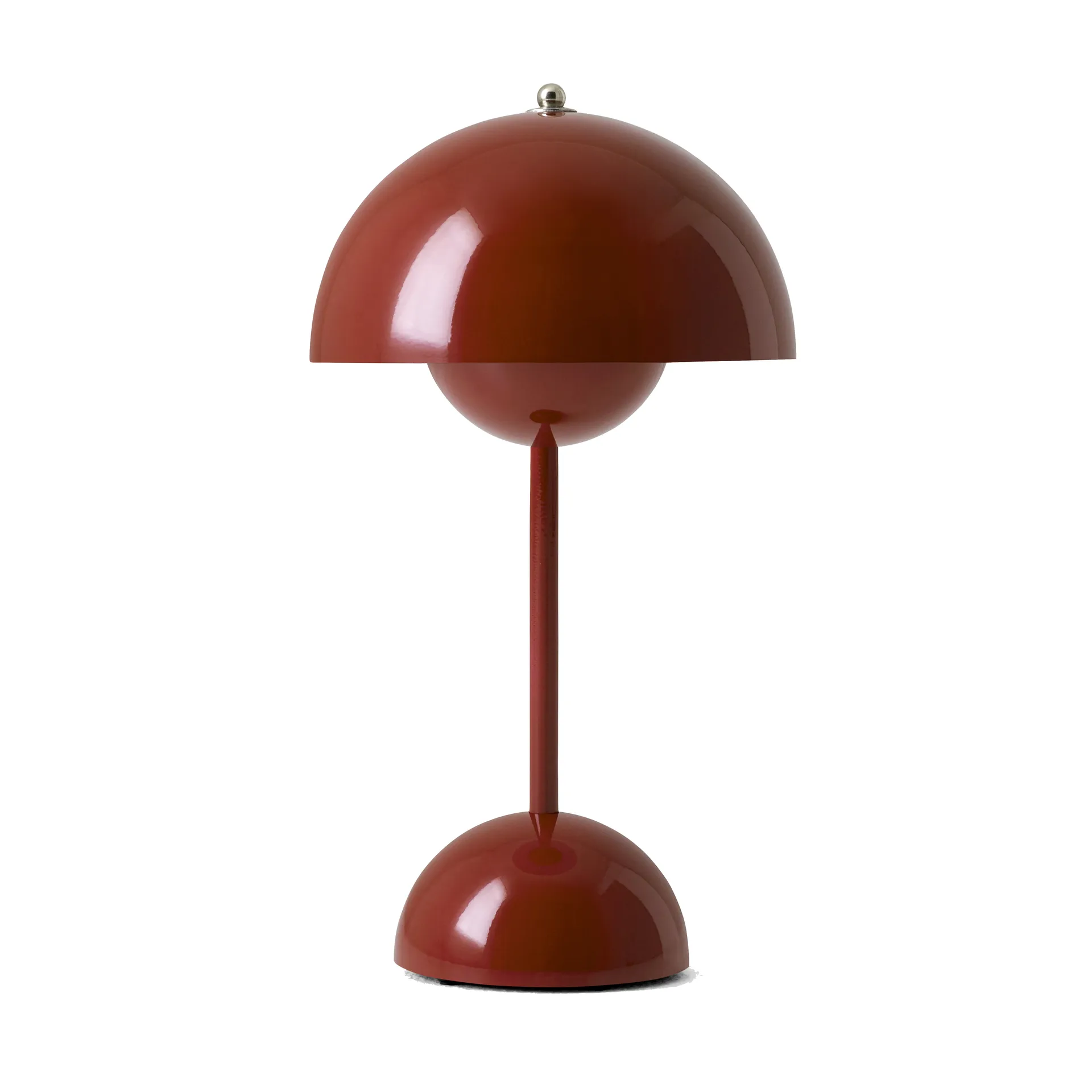 Flowerpot portable table lamp VP9, red brown &Tradition