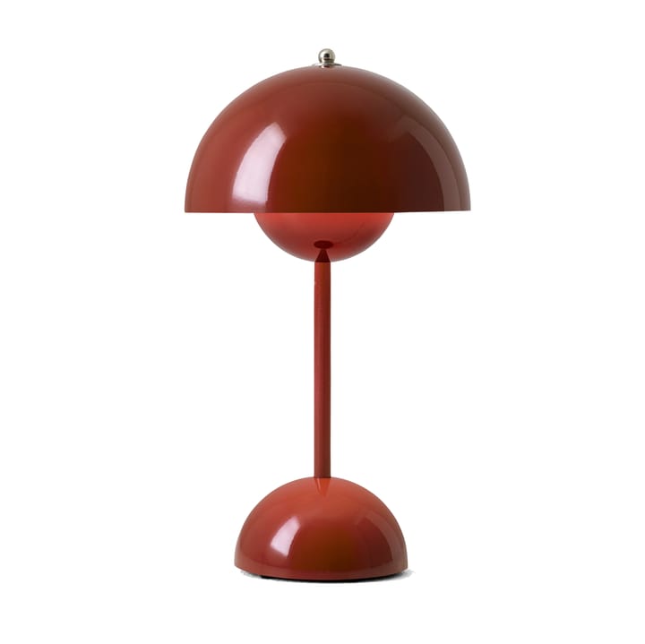 Flowerpot portable table lamp VP9, red brown &Tradition