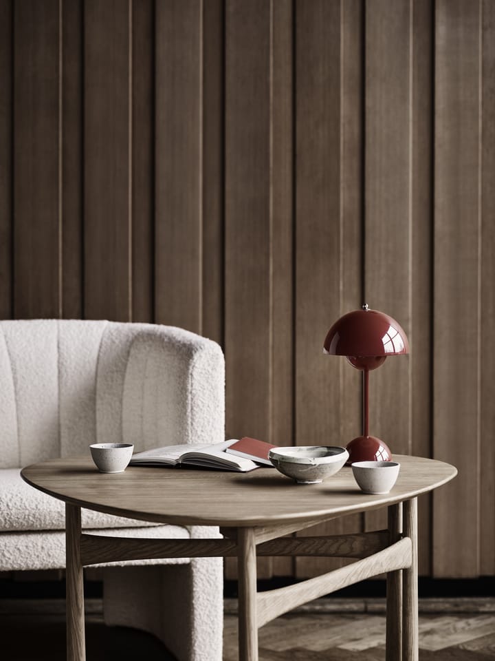 Flowerpot portable table lamp VP9, red brown &Tradition