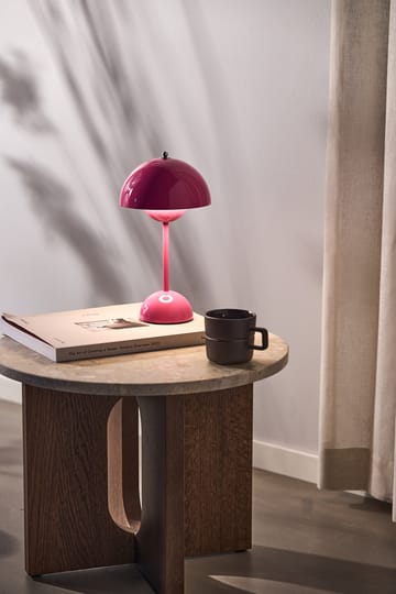 Flowerpot portable table lamp VP9 - Tangy pink - &Tradition