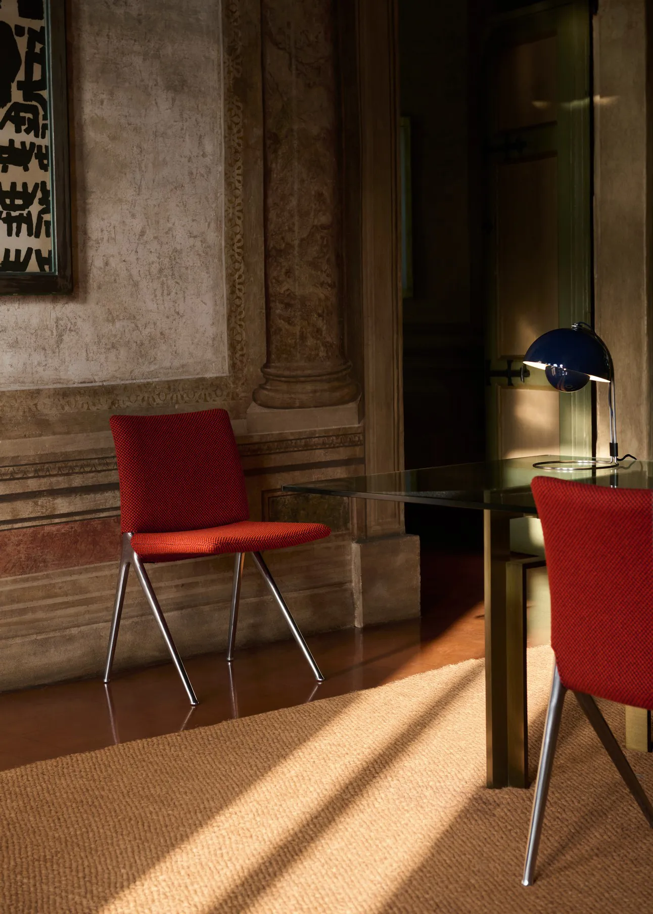 FlowerPot table lamp VP4, Steel blue &Tradition