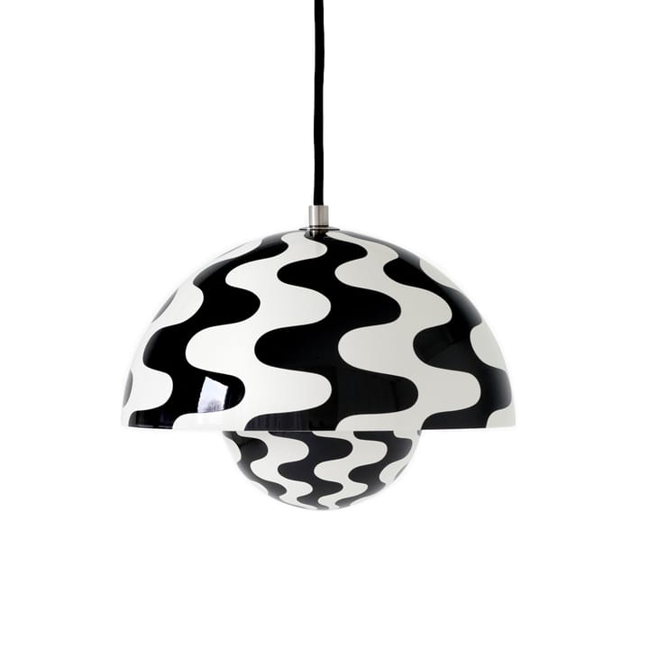 FlowerPot VP1 pendant - Black-white pattern - &Tradition