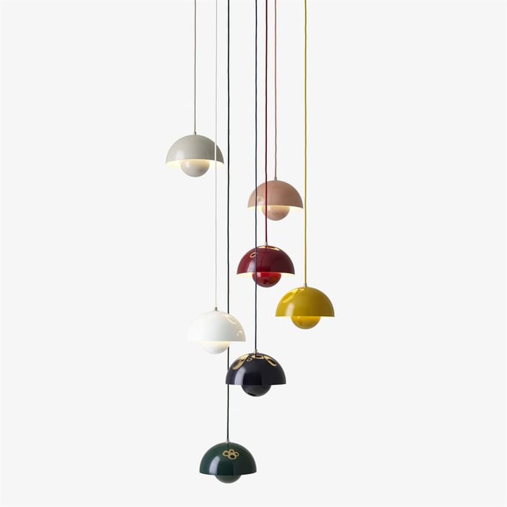 Flowerpot VP1 pendant lamp, beige-red &Tradition