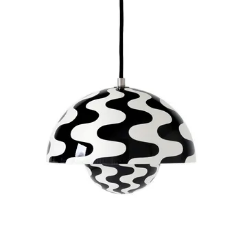 Flowerpot VP1 pendant lamp - Black-white pattern - &Tradition