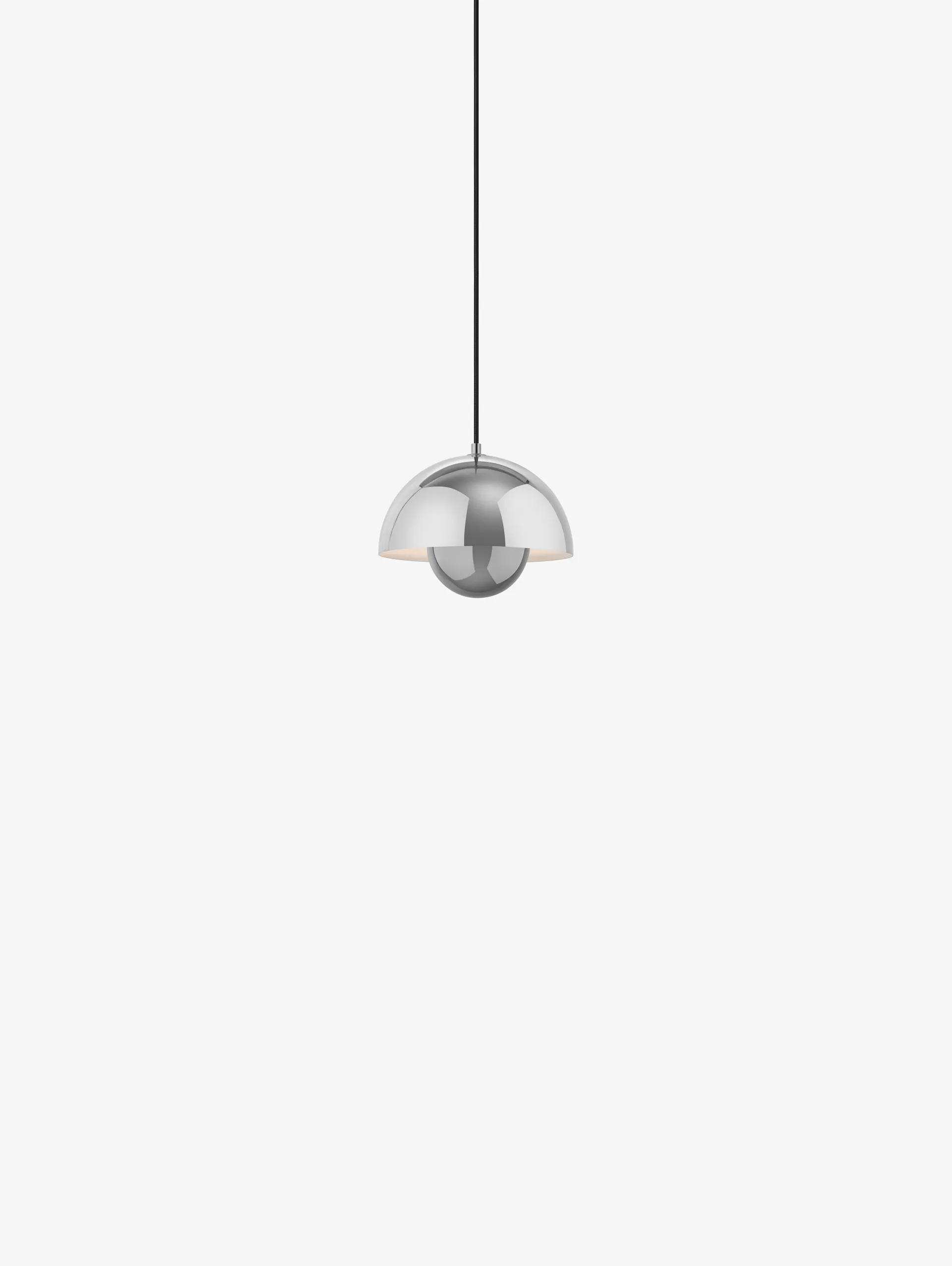 Flowerpot VP1 pendant lamp, Chrome-plated &Tradition