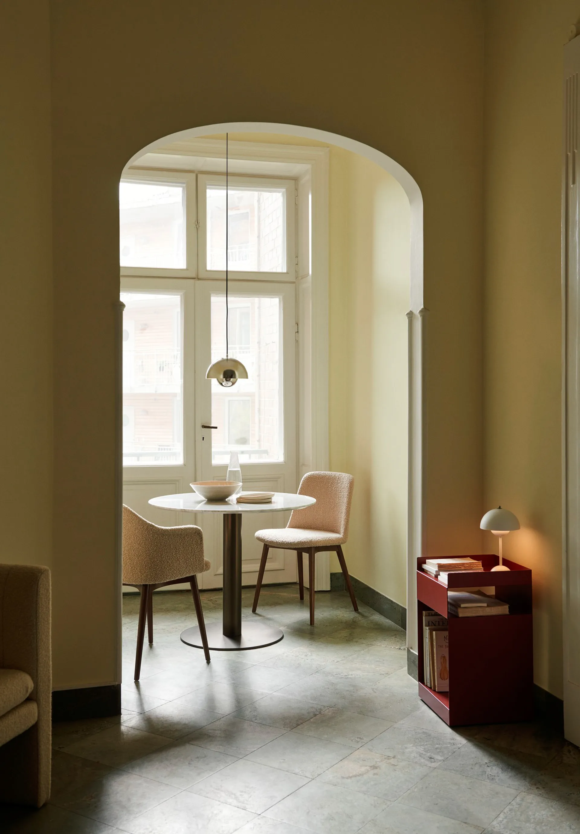 Flowerpot VP1 pendant lamp, Chrome-plated &Tradition