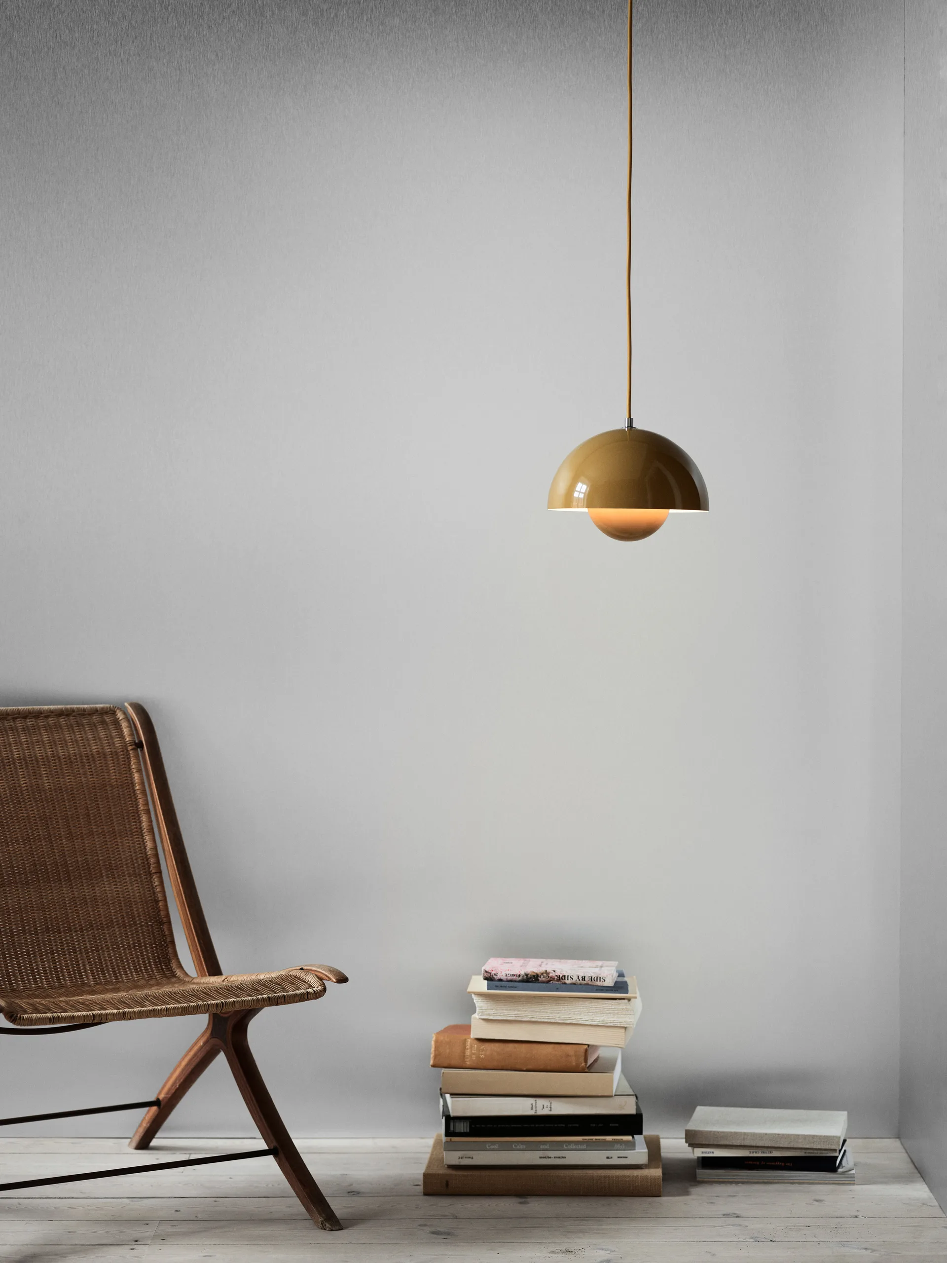Flowerpot VP1 pendant lamp, mustard yellow &Tradition