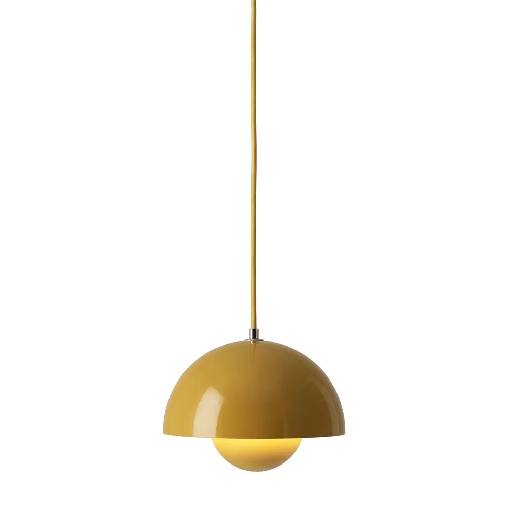 Flowerpot VP1 pendant lamp, mustard yellow &Tradition