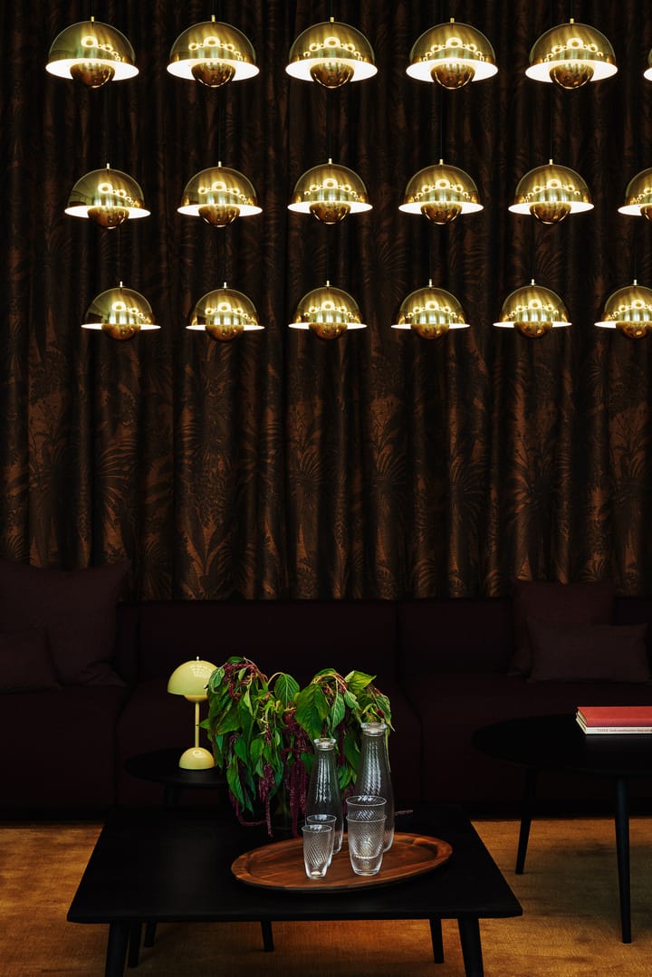Flowerpot VP1 pendant lamp, polished brass &Tradition
