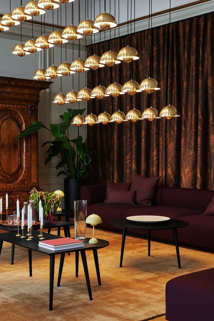 Flowerpot VP1 pendant lamp, polished brass &Tradition