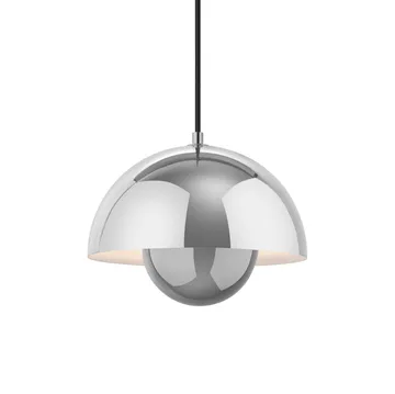Flowerpot VP1 pendant lamp - polished steel - &Tradition