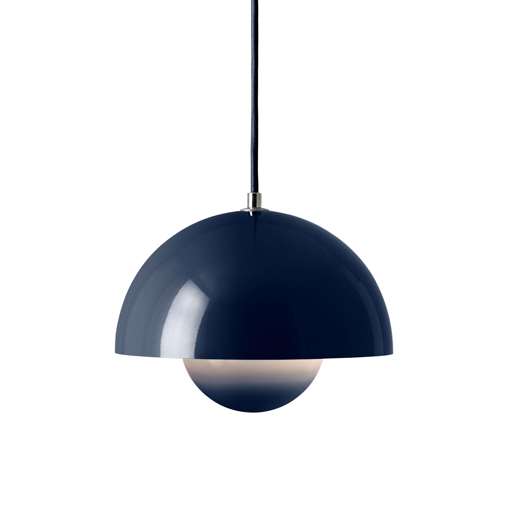 Flowerpot VP1 pendant lamp, Steel blue &Tradition