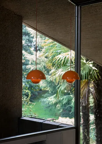 Flowerpot VP1 pendant lamp - Zesty orange - &Tradition
