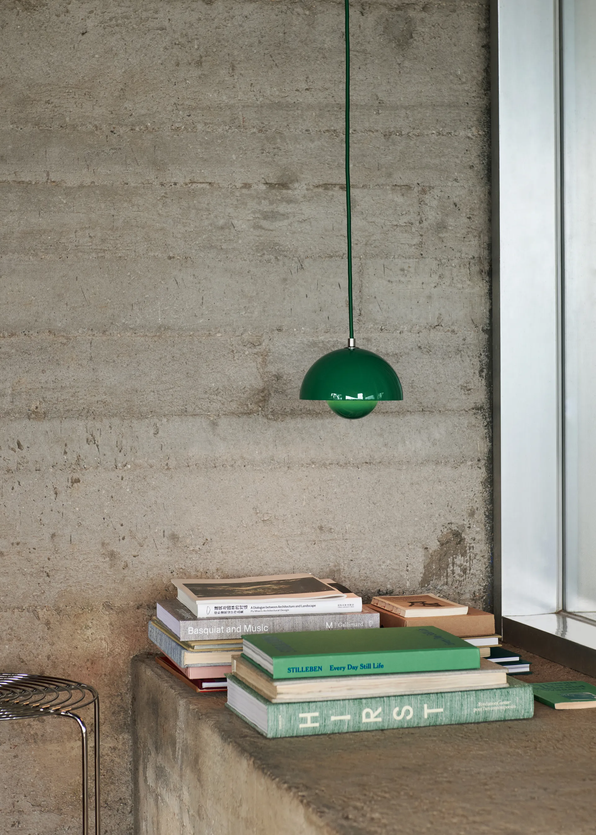 Flowerpot VP10 pendant lamp, Signal green &Tradition