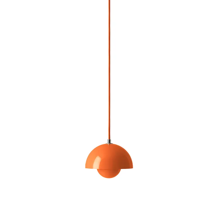 Flowerpot VP10 pendant lamp - Zesty orange - &Tradition