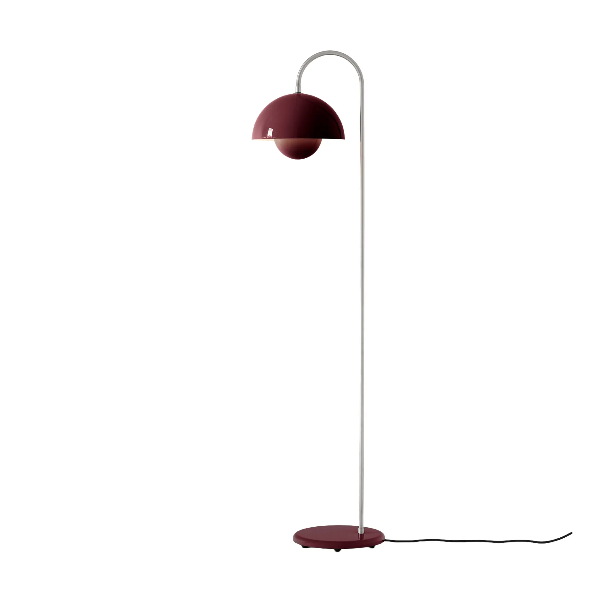 Flowerpot VP12 floor lamp, Dark plum &Tradition