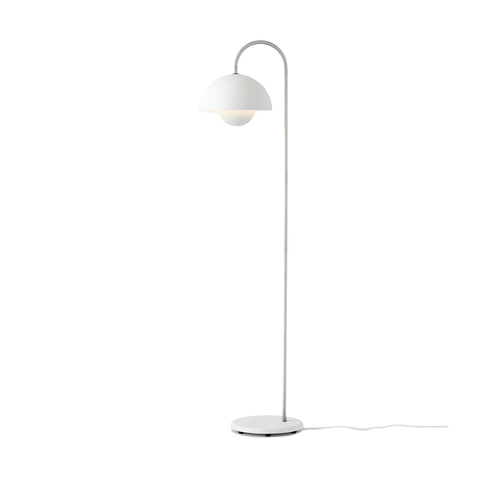 Flowerpot VP12 floor lamp, Matt white &Tradition