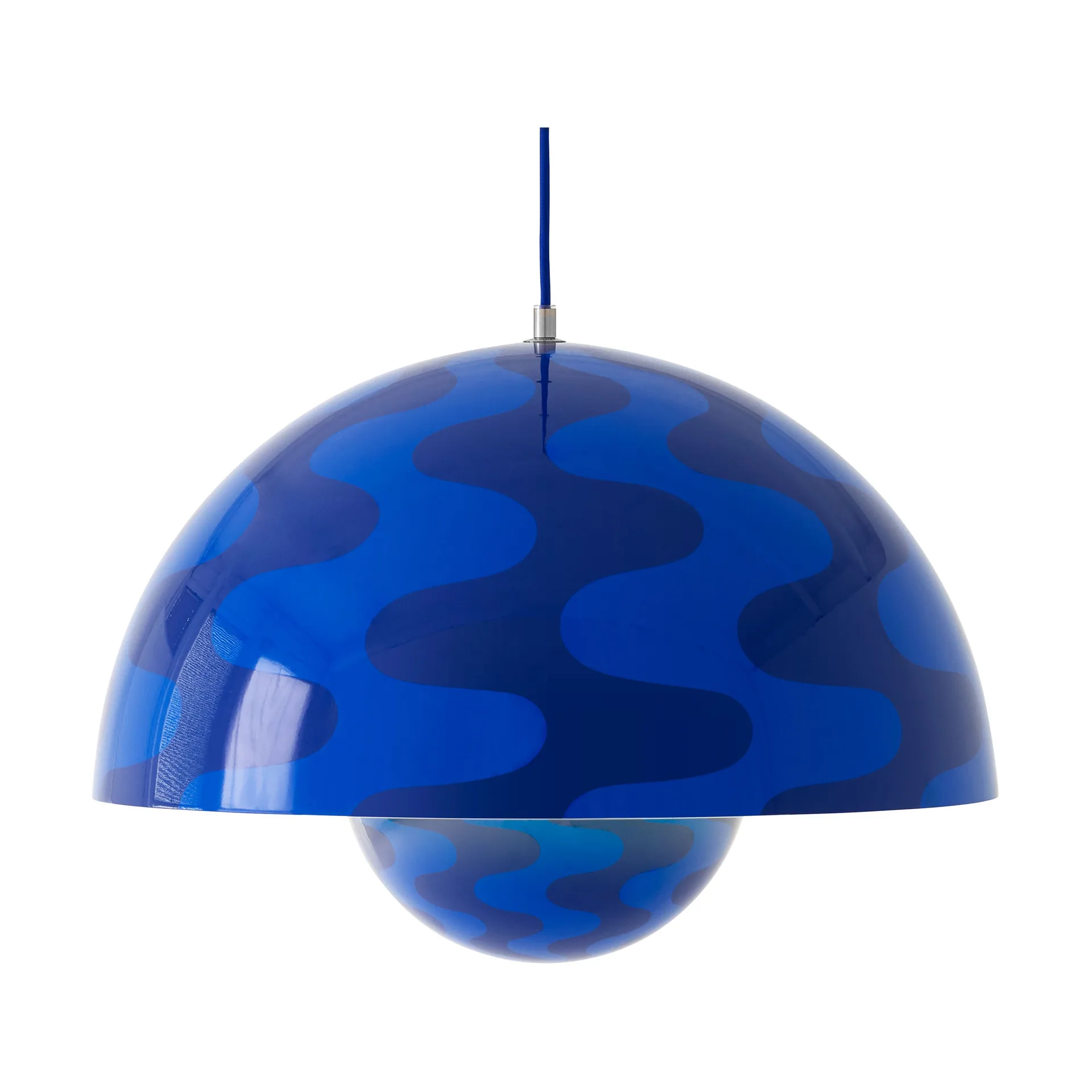 Flowerpot VP2 pendant lamp big, Cobalt blue-Twilight blue &Tradition
