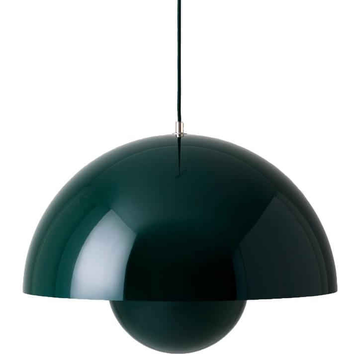 Flowerpot VP2 pendant lamp big, dark green &Tradition