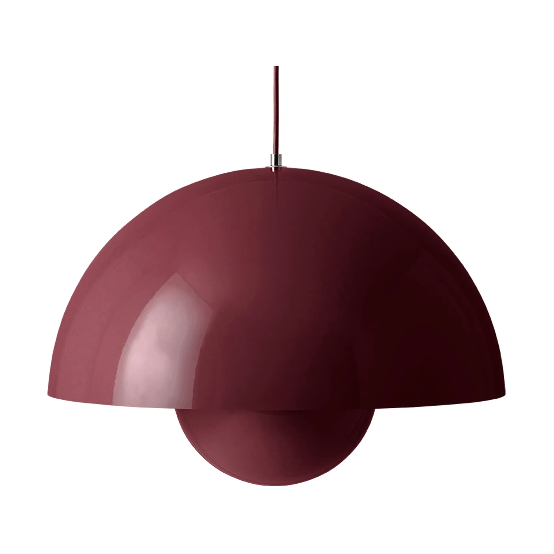 Flowerpot VP2 pendant lamp big, Dark plum &Tradition
