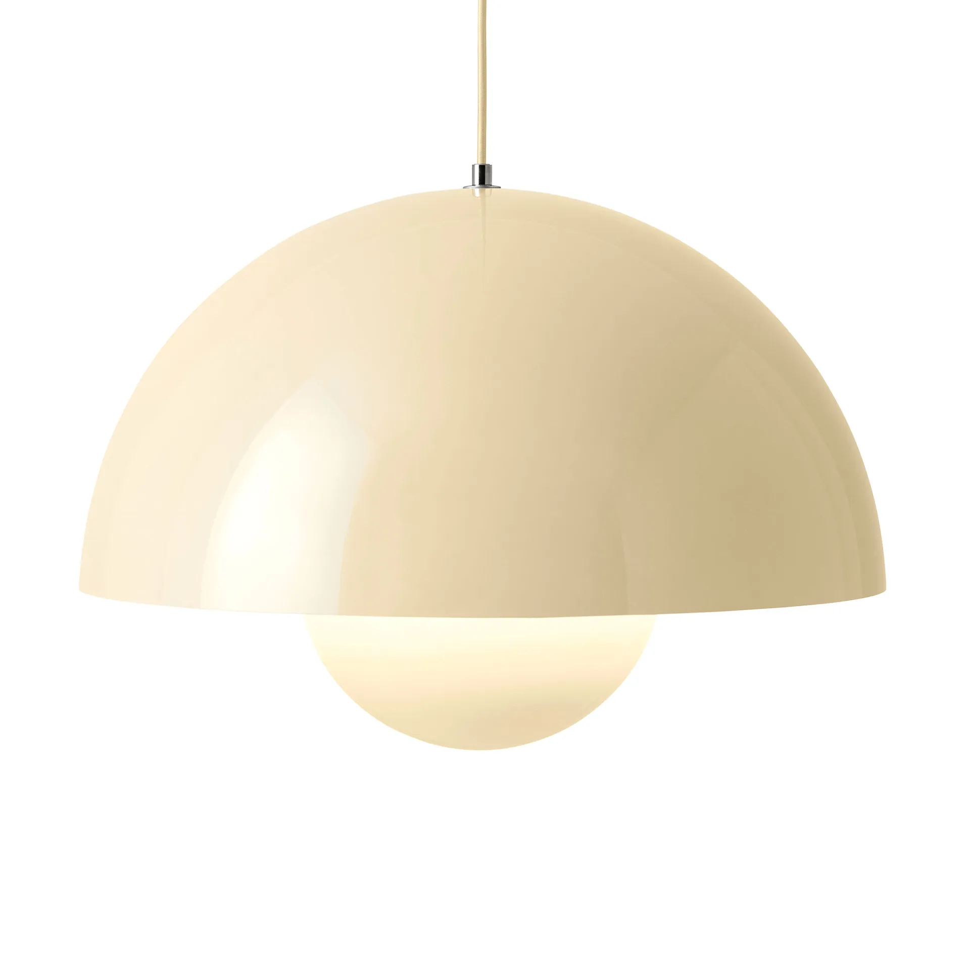 Flowerpot VP2 pendant lamp big, Ivory &Tradition