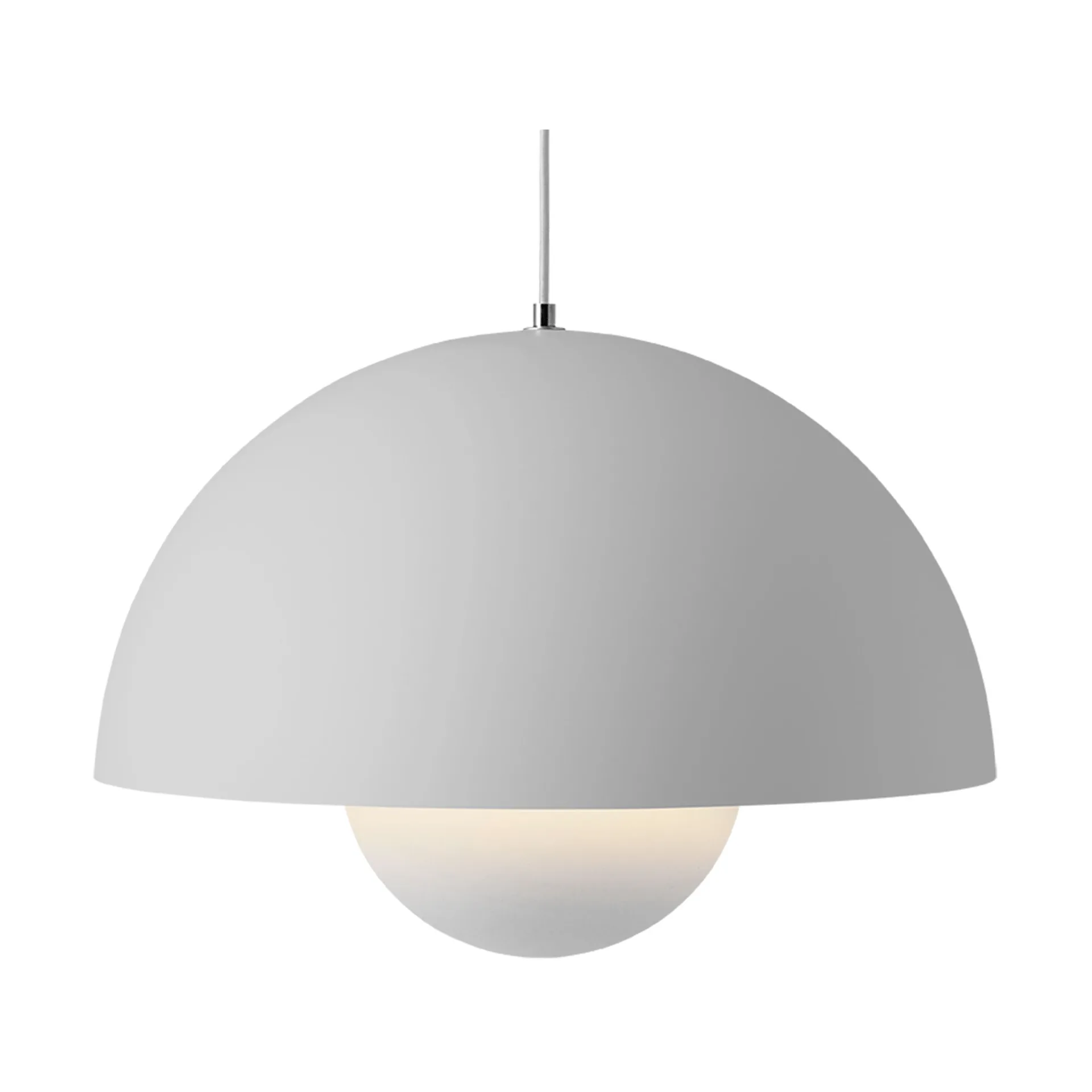 Flowerpot VP2 pendant lamp big, Matt light grey &Tradition