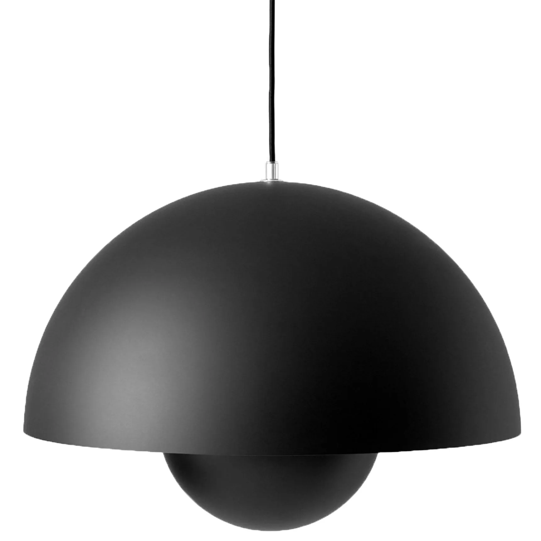 Flowerpot VP2 pendant lamp big, matte black &Tradition