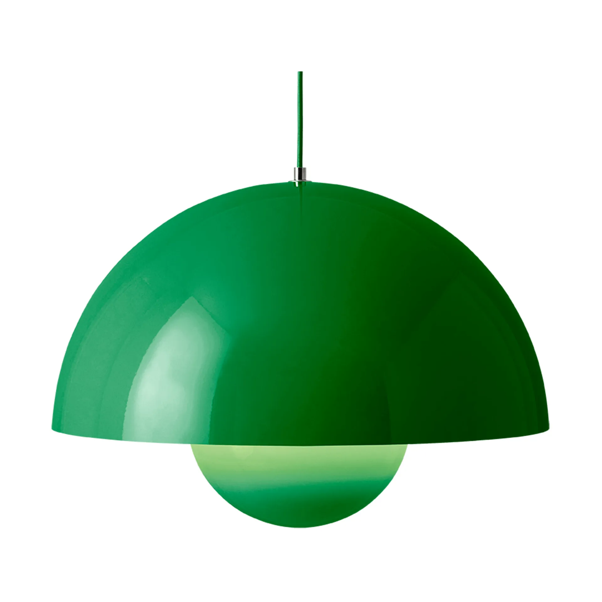 Flowerpot VP2 pendant lamp big, Signal green &Tradition