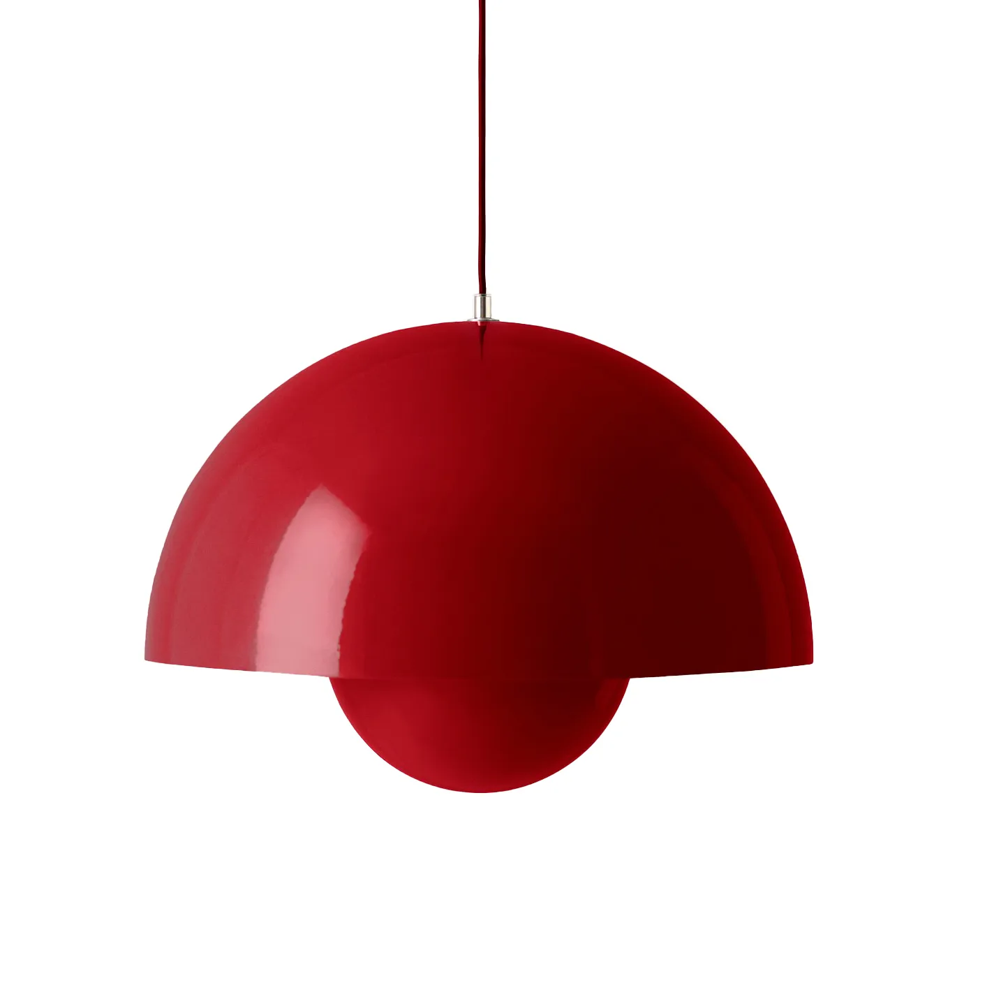 Flowerpot VP2 pendant lamp big, Vermilion red &Tradition