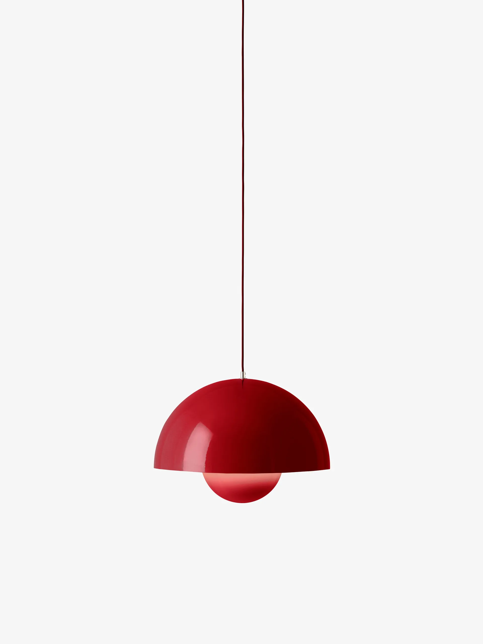 Flowerpot VP2 pendant lamp big, Vermilion red &Tradition