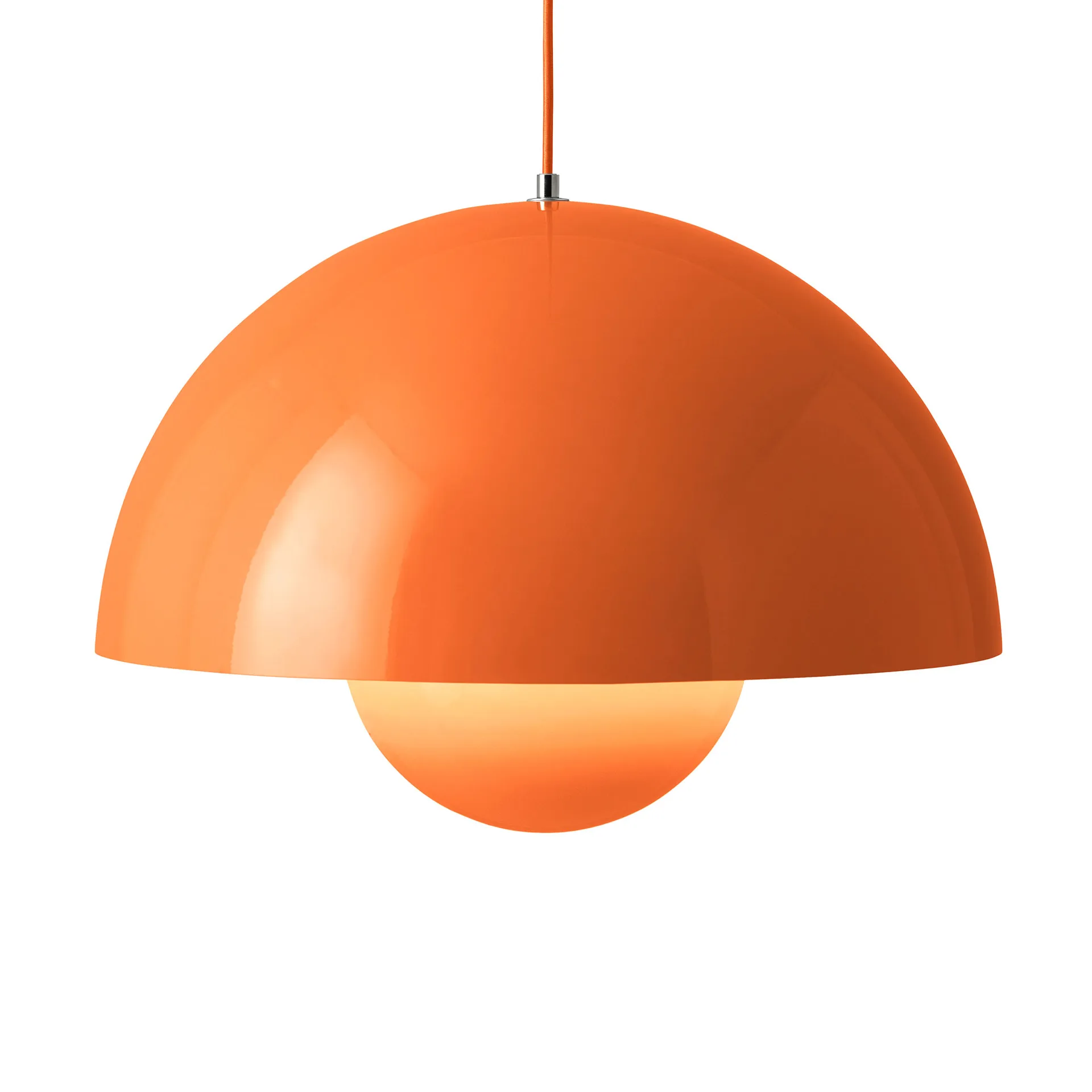 Flowerpot VP2 pendant lamp big, Zesty orange &Tradition