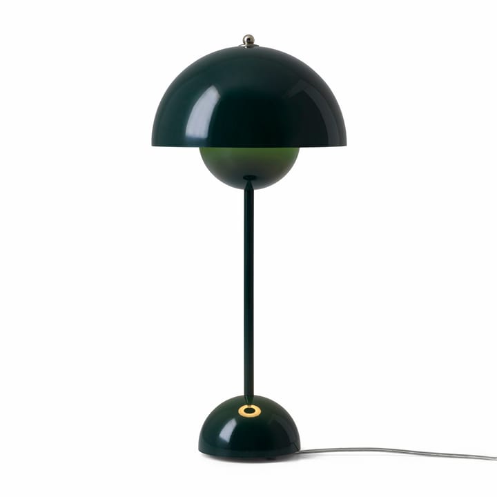 FlowerPot VP3 table lamp, dark green &Tradition