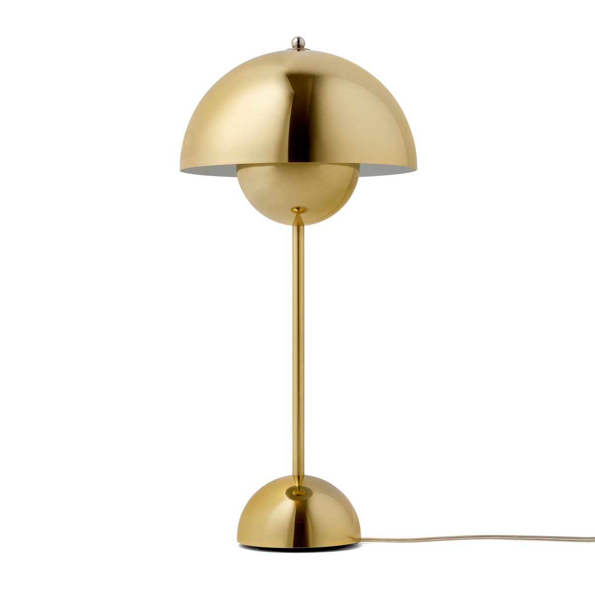 &Tradition FlowerPot VP3 table lamp polished brass