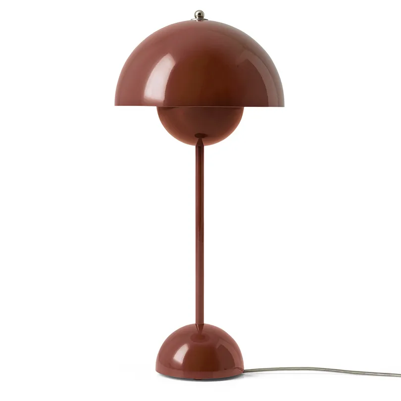 FlowerPot VP3 table lamp, red-brown &Tradition