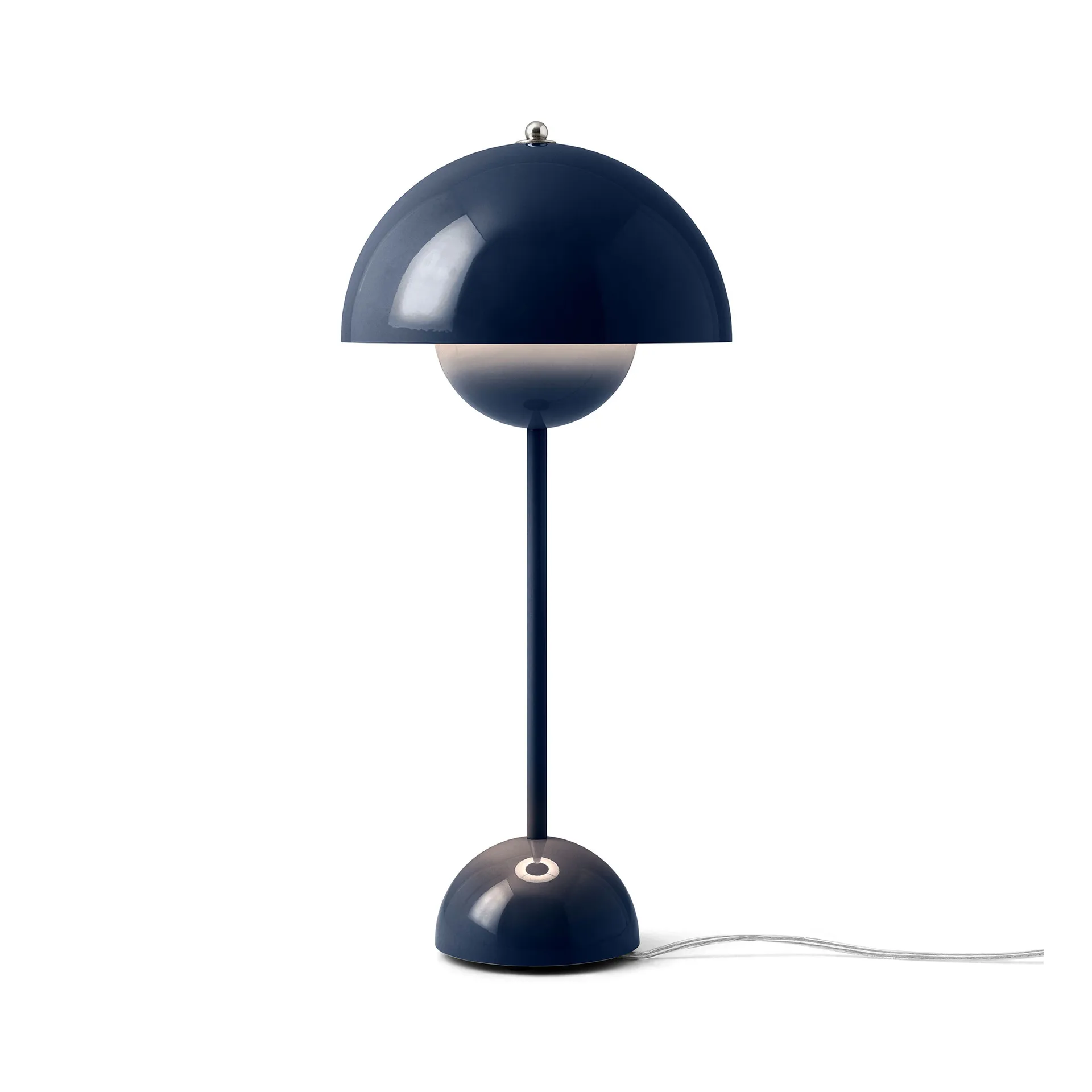 FlowerPot VP3 table lamp, Steel blue &Tradition