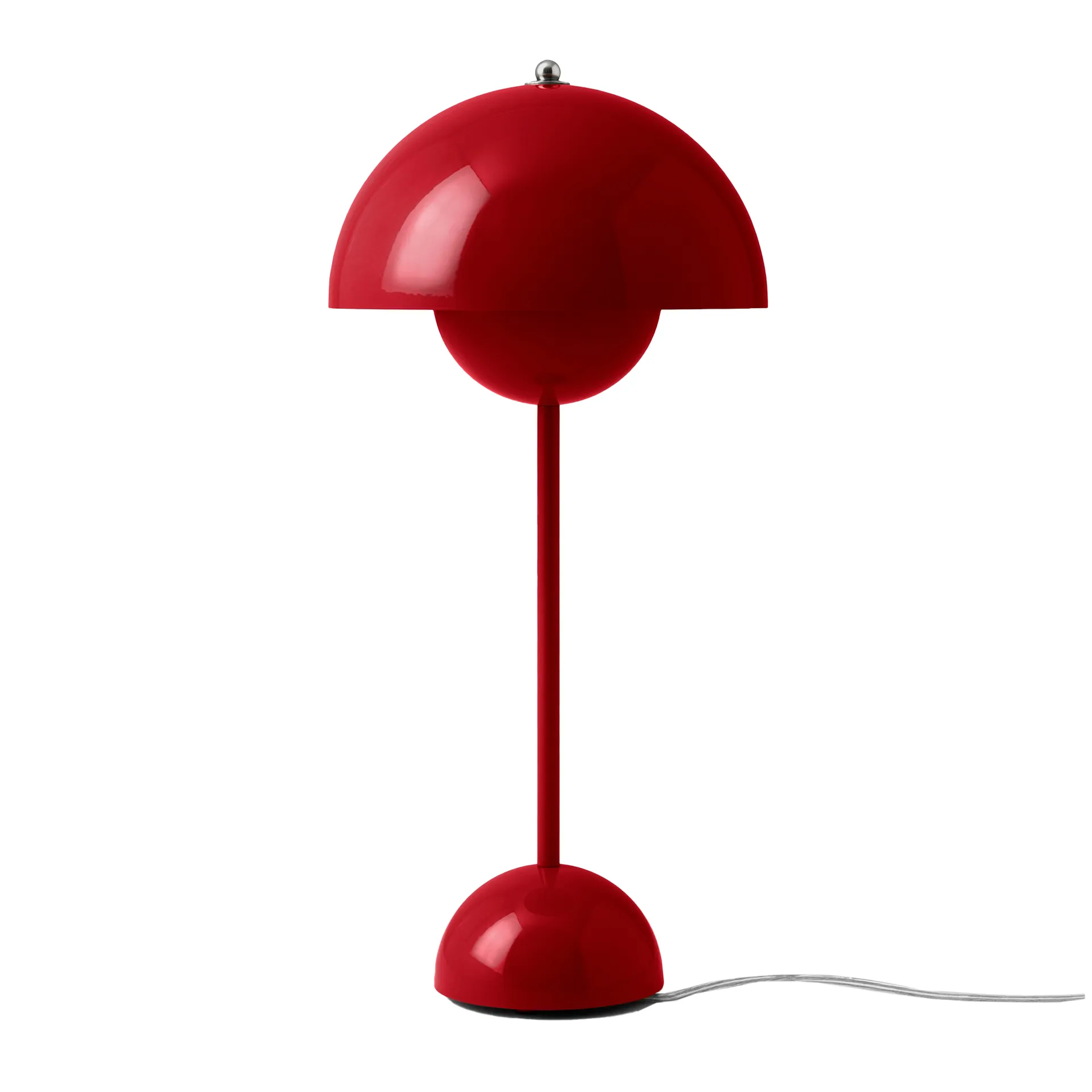 FlowerPot VP3 table lamp, Vermilion red &Tradition