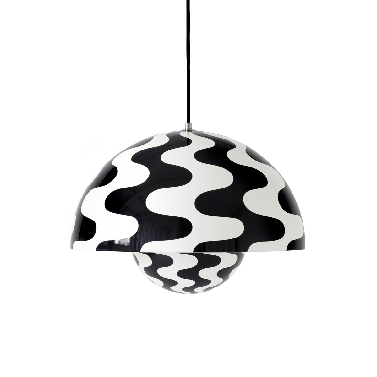 &Tradition Flowerpot VP7 pendant lamp Black-white pattern