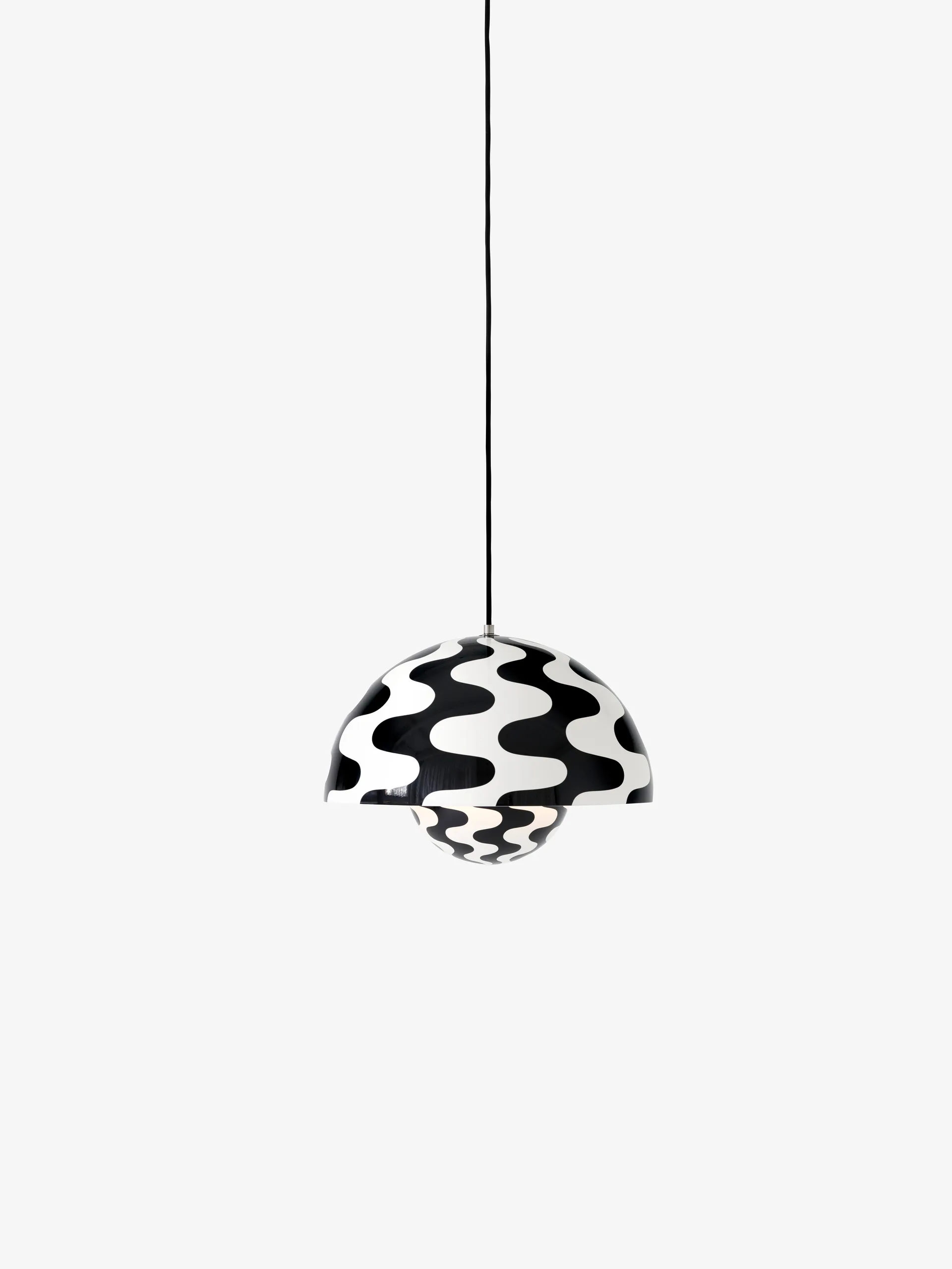 Flowerpot VP7 pendant lamp, Black-white pattern &Tradition