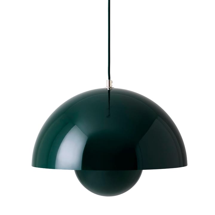 Flowerpot VP7 pendant lamp, dark green &Tradition