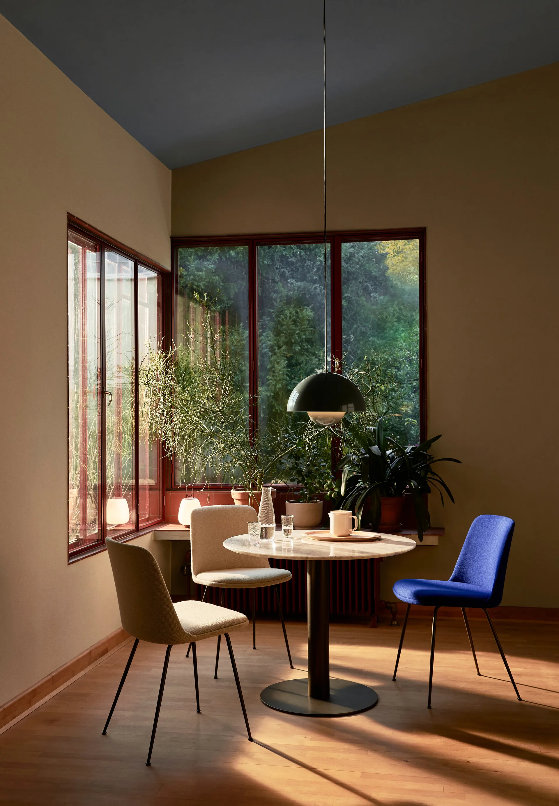 Flowerpot VP7 pendant lamp, Stone blue &Tradition