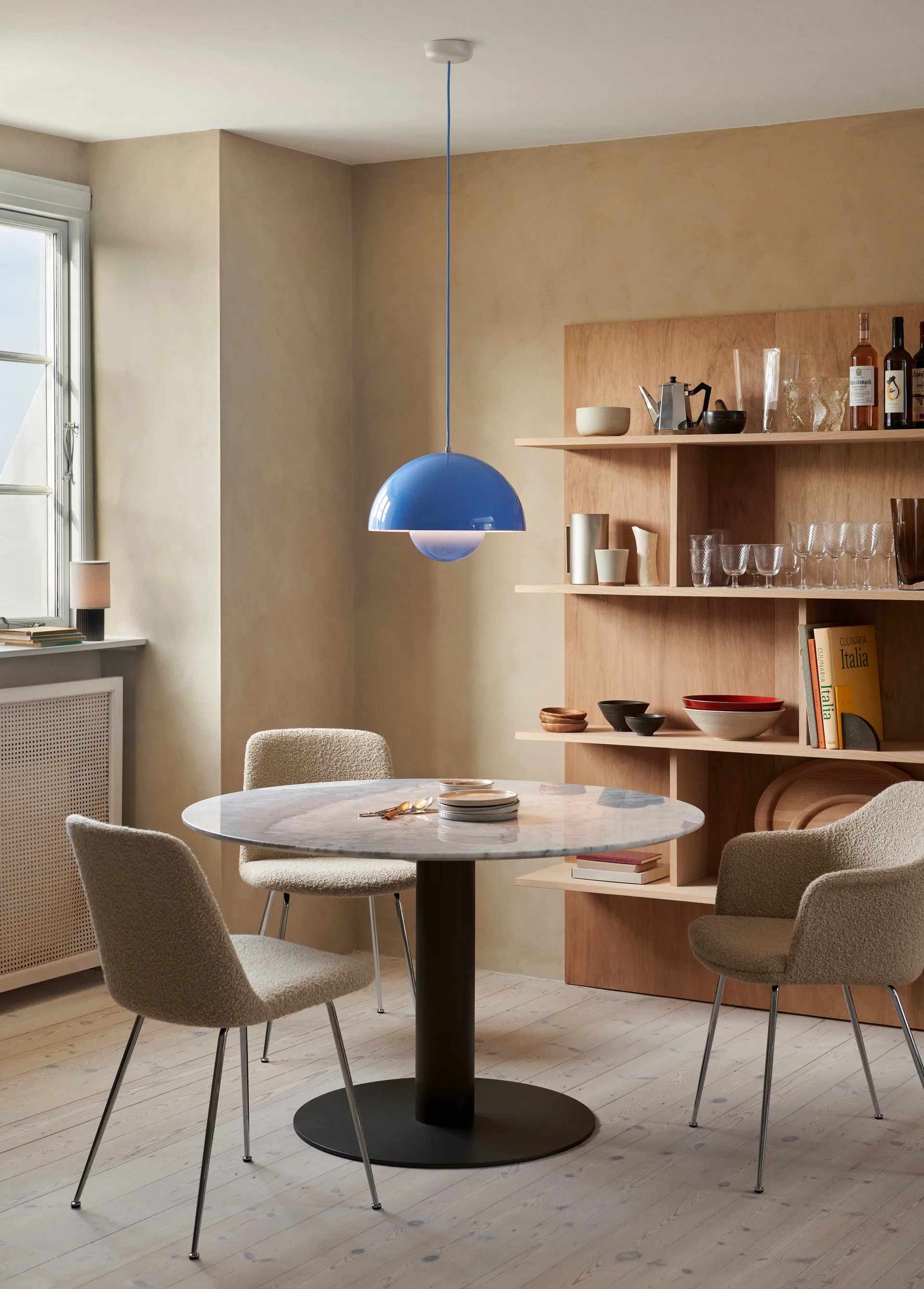 Flowerpot VP7 pendant lamp, Swim blue &Tradition